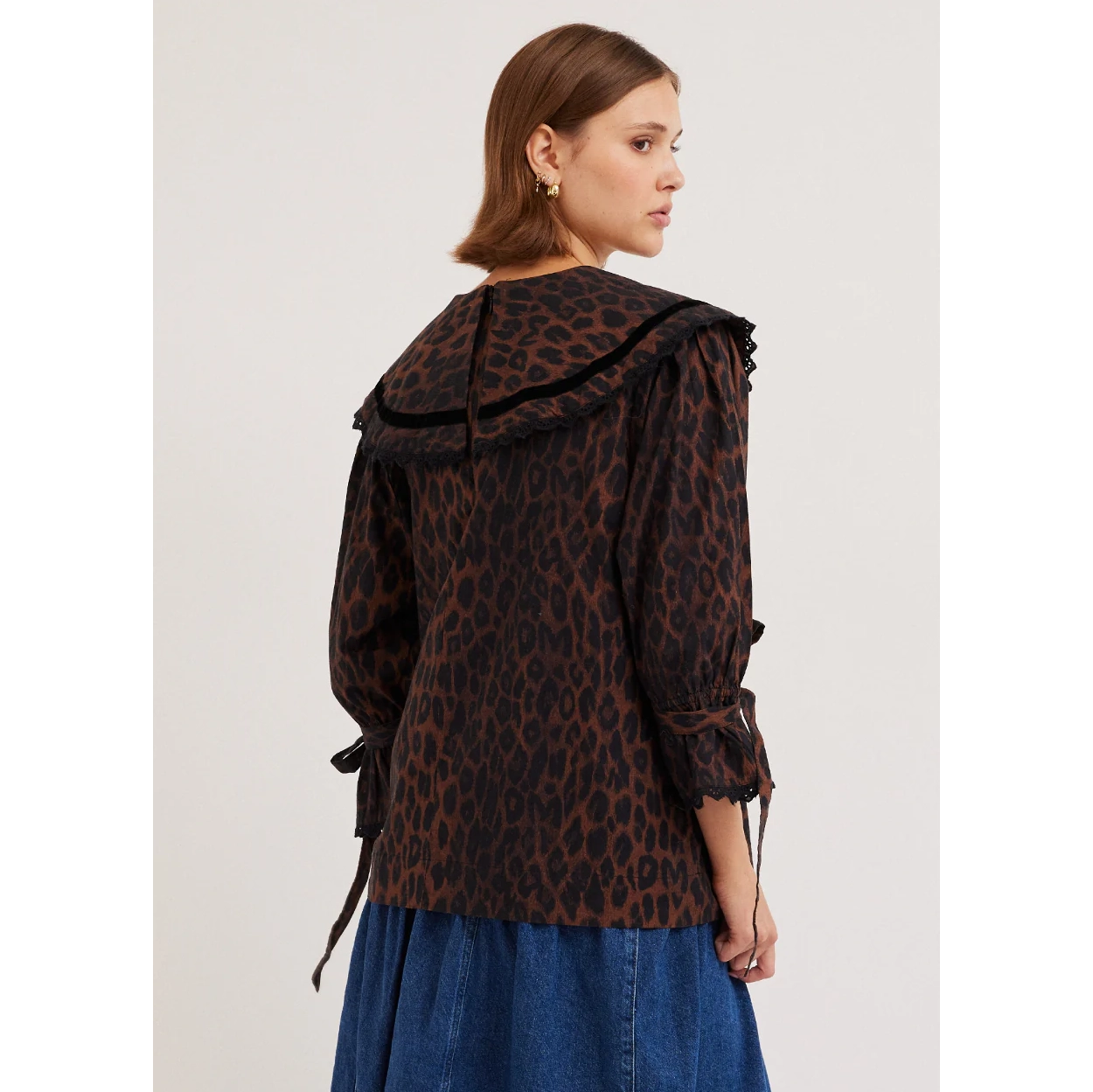 Candice Blouse - Leopard Apparel DAMSON MADDER 