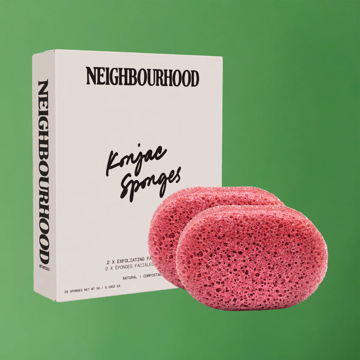 Exfoliating Konjac Sponges x 2 Neighbourhood Botanicals 