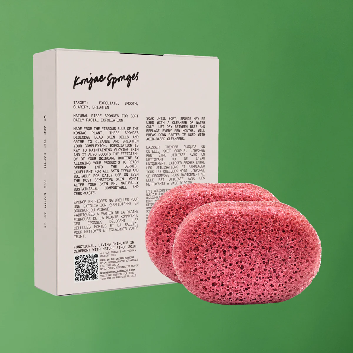 Exfoliating Konjac Sponges x 2 Neighbourhood Botanicals 