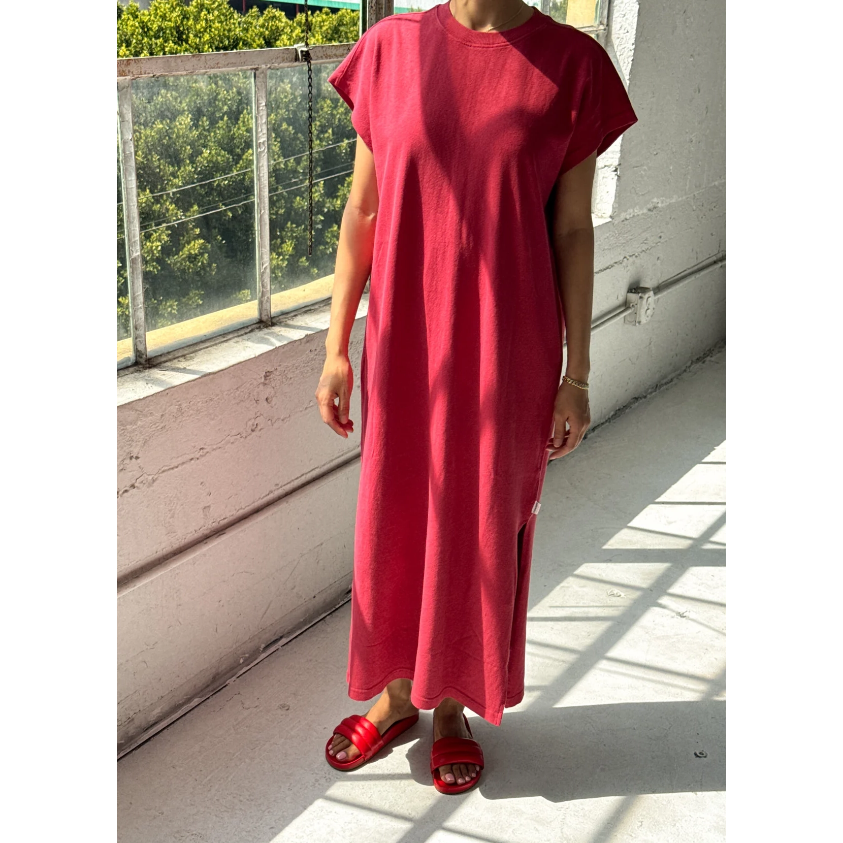 Jeanne Dress LE BON SHOPPE Crayon Red Small 