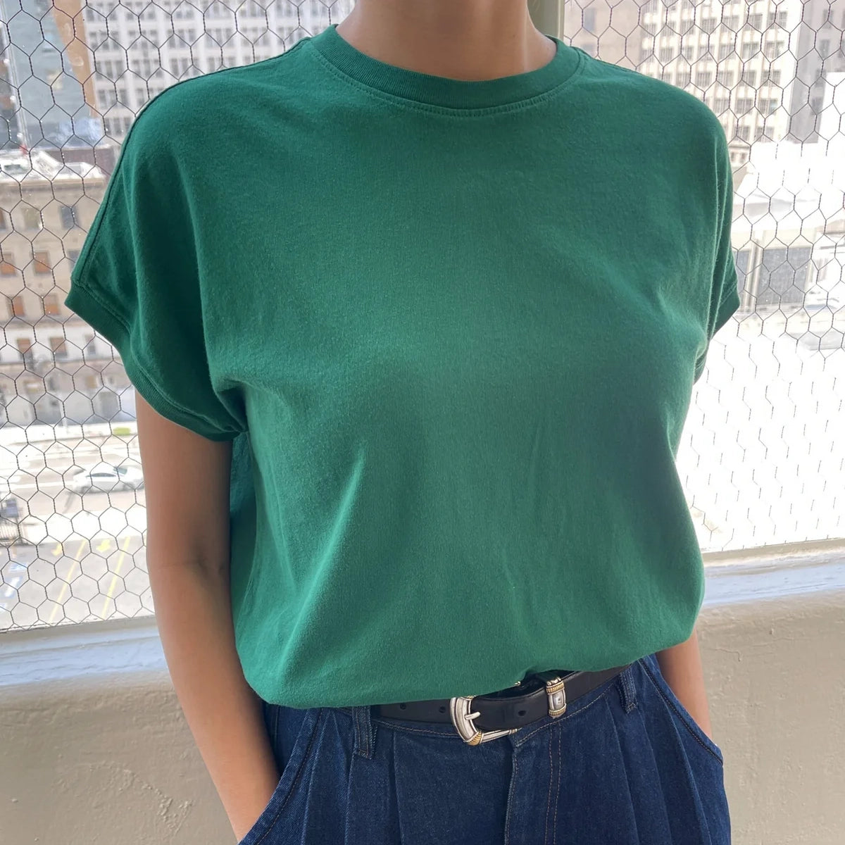 Le Bon Shoppe | Ease Tee Apparel LE BON SHOPPE deep green small 