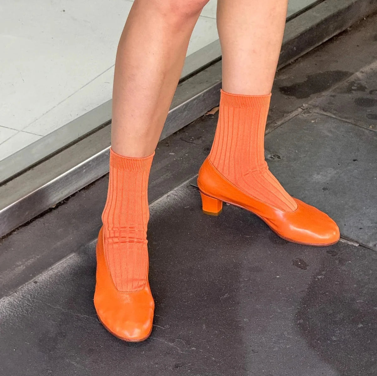 Le Bon Shoppe Her Socks LE BON SHOPPE Tangerine 