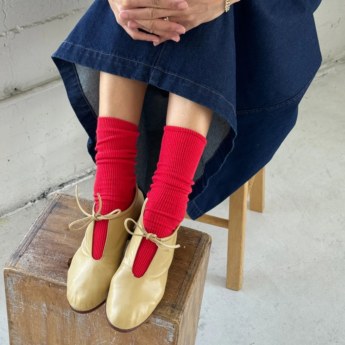 Le Bon Shoppe | Trouser Socks Socks LE BON SHOPPE Red Lipstick 