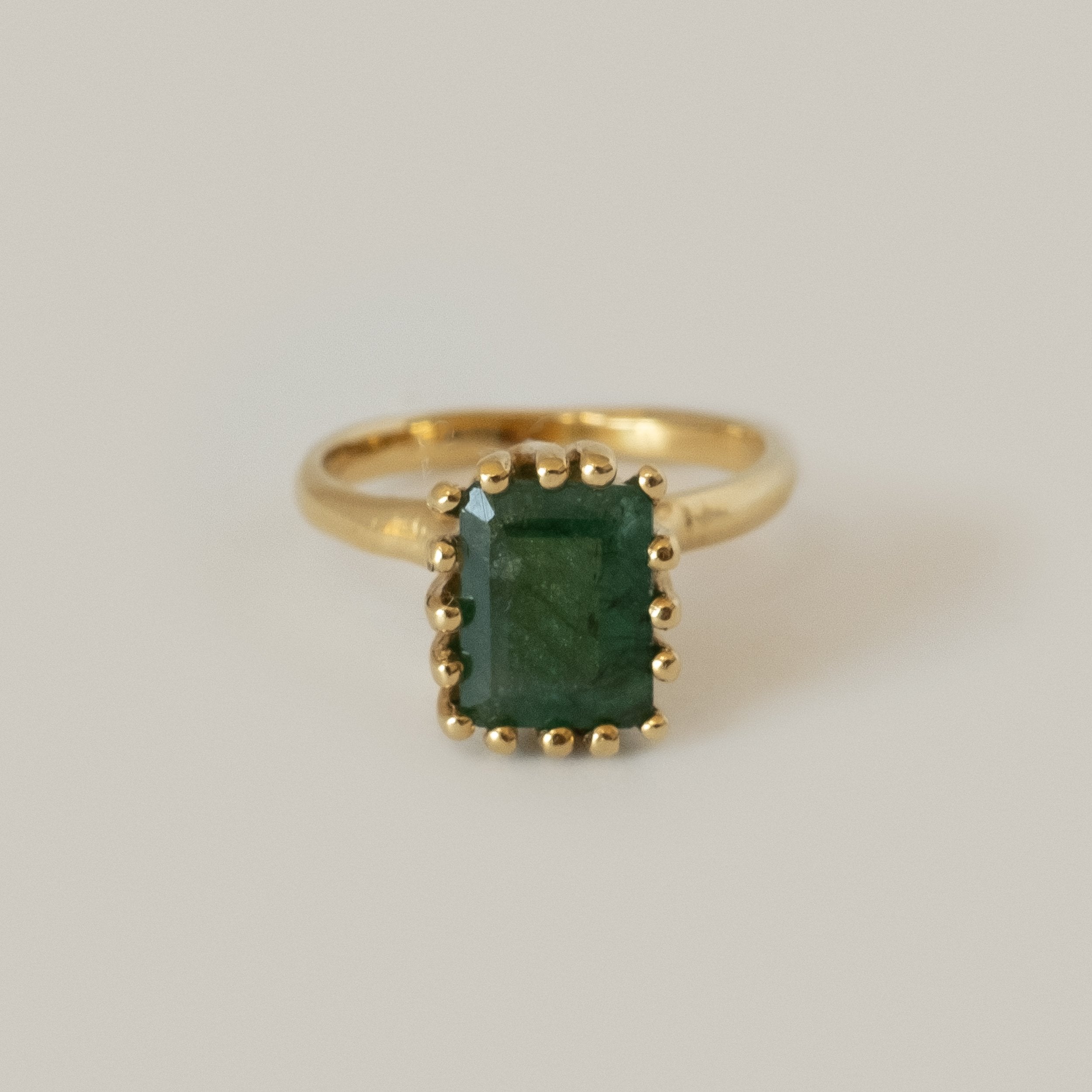 Merewif | Ramona Ring Raw Emerald MEREWIF 