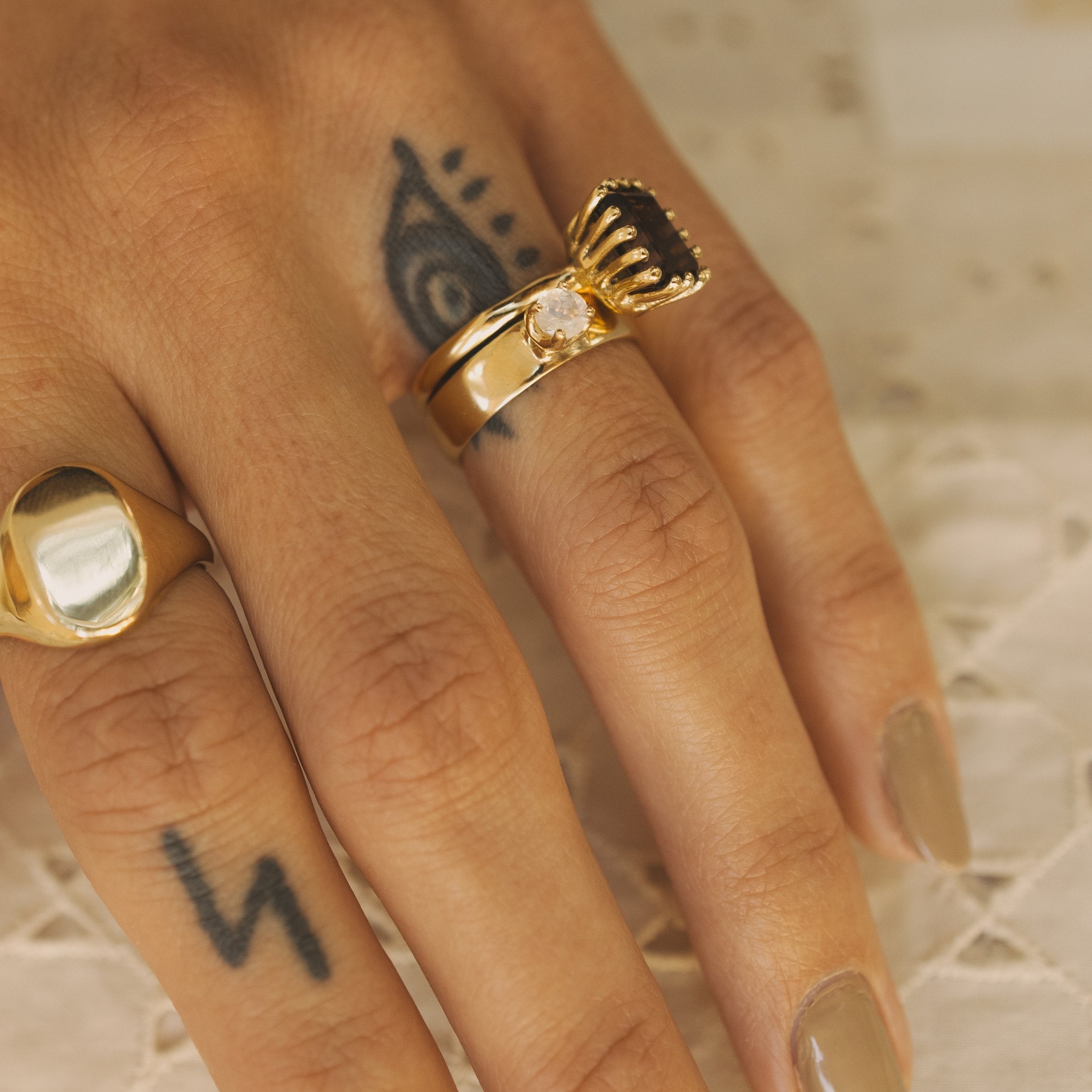 Merewif | Ramona Ring Smokey Topaz MEREWIF 