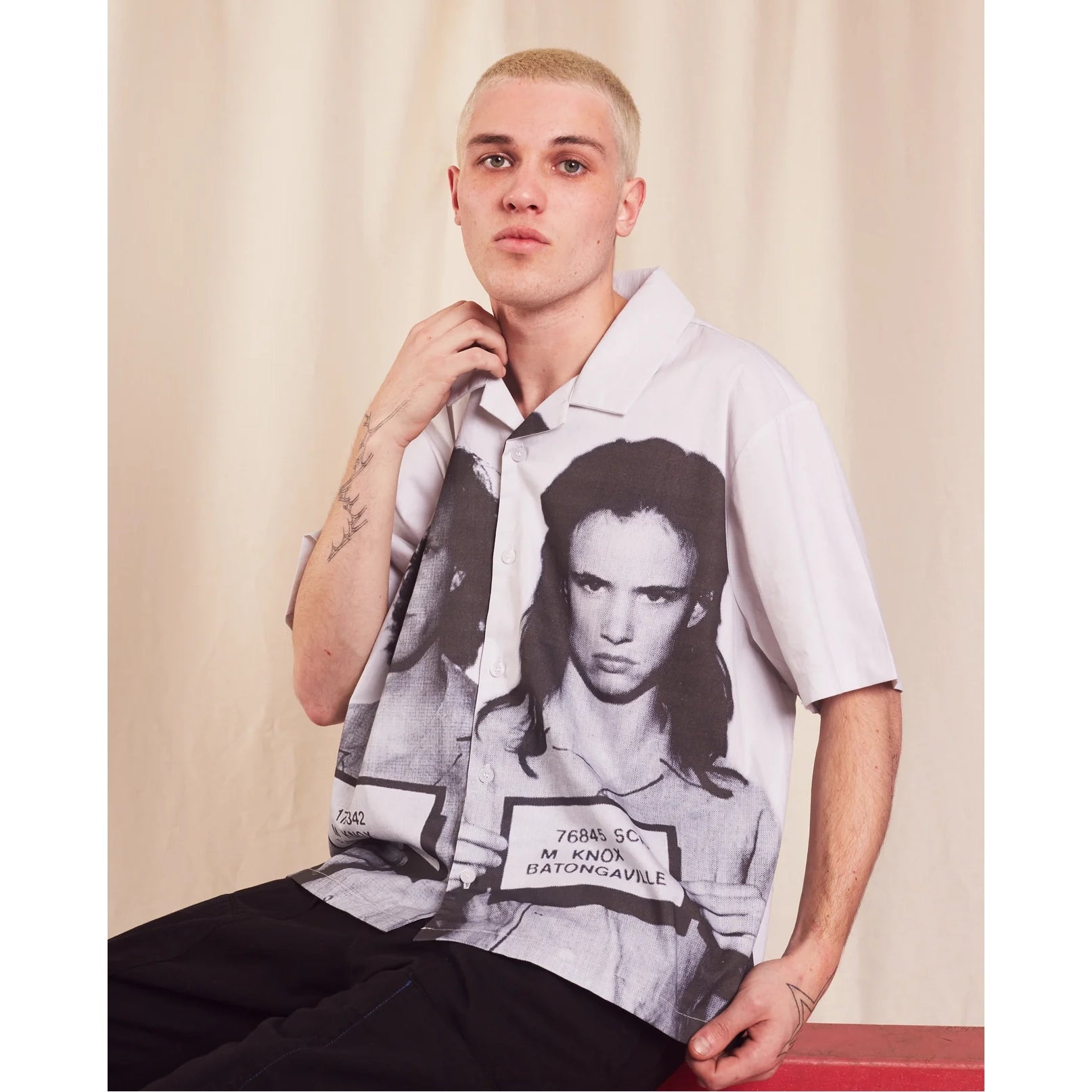 Mugshot Cuban Shirt - Off White SCRT® 