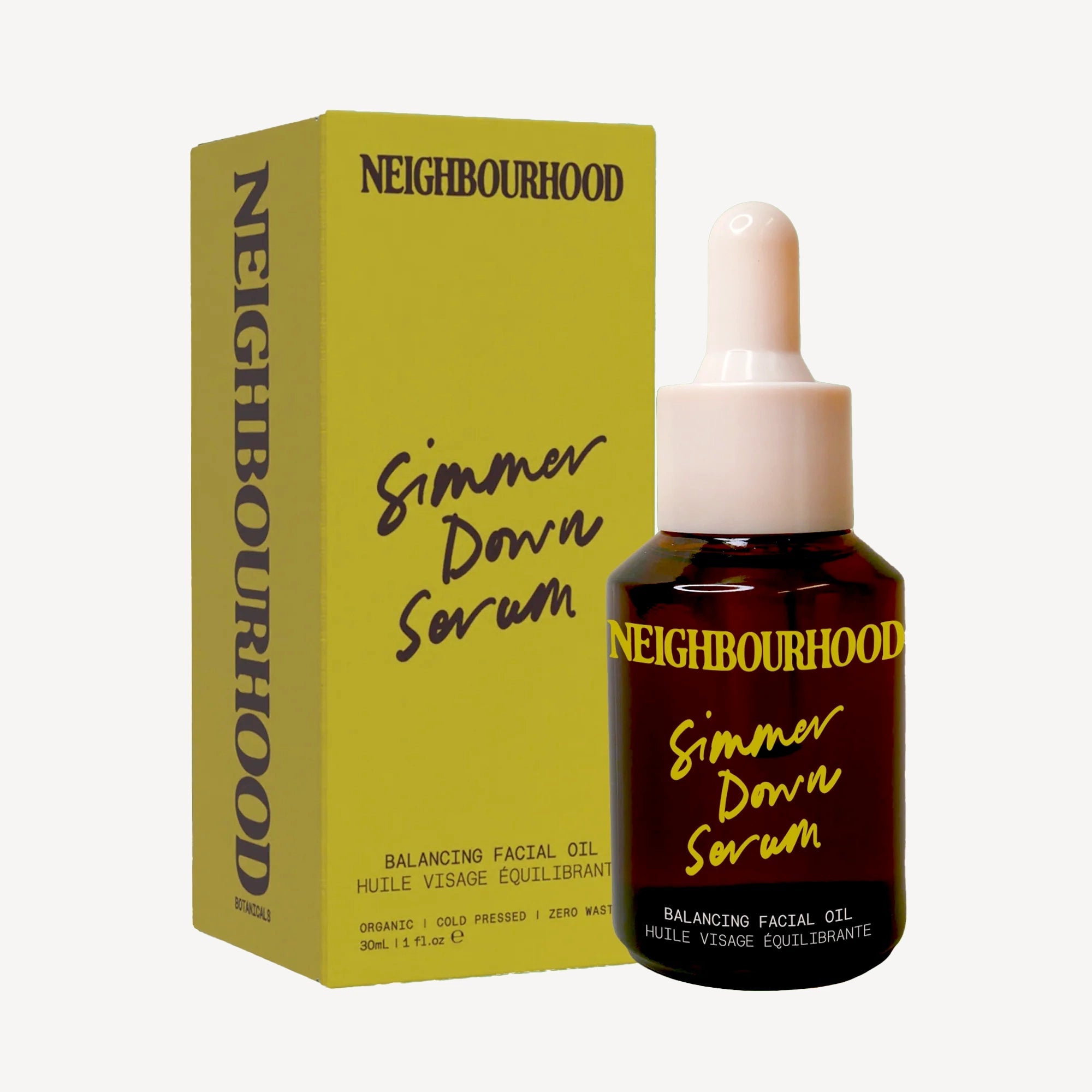 Simmer Down Serum Balancing Facial Oil Neighbourhood Botanicals 