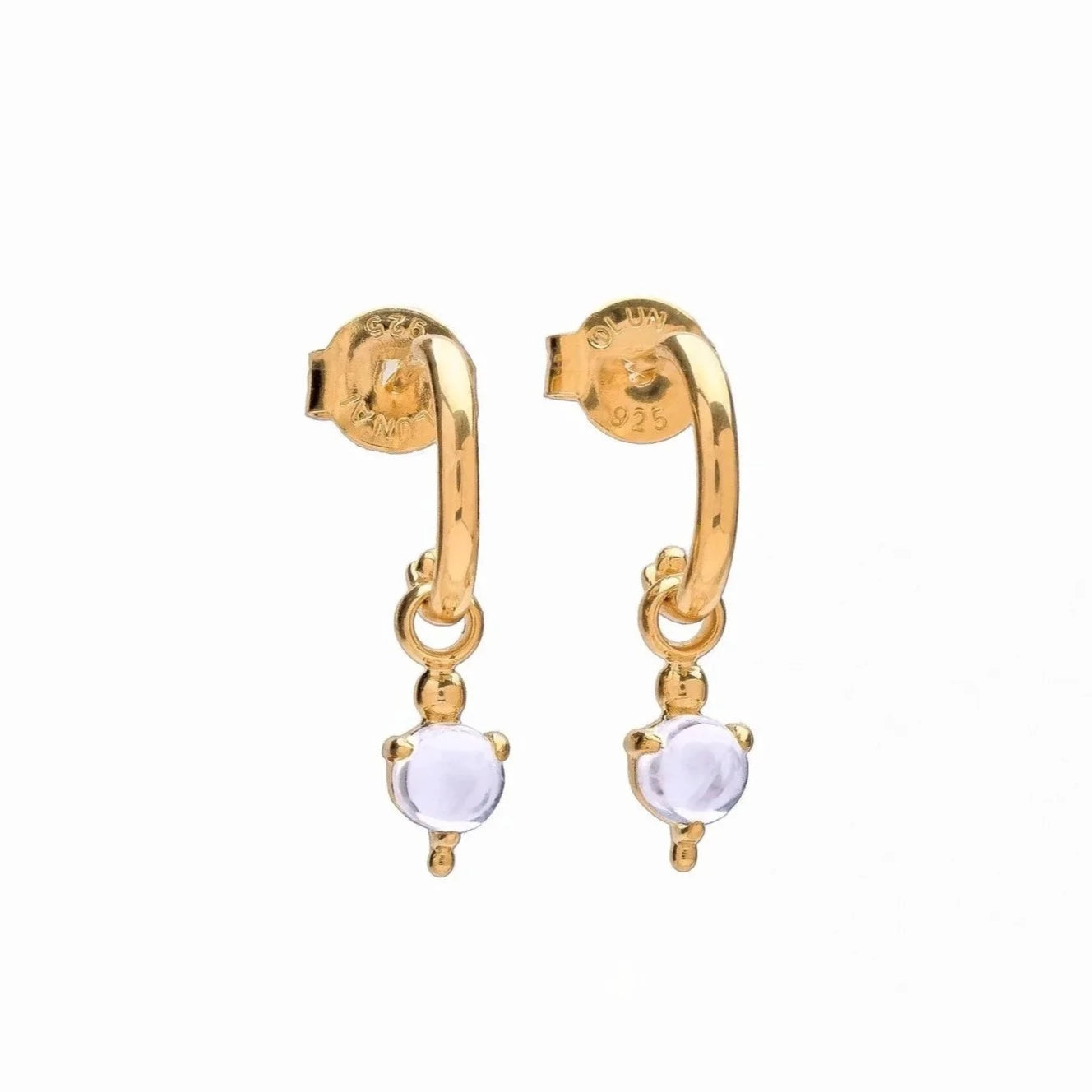 Claire Earrings LUNAI JEWELLERY 24ct Gold Plated 