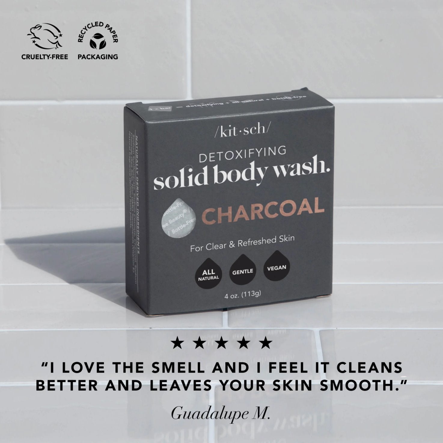 Kitsch | Charcoal Detox Body Wash Bar KITSCH 